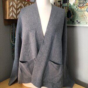 Devotion by Cyrus Cardigan Women's size XL Gray Pockets Heavyweight